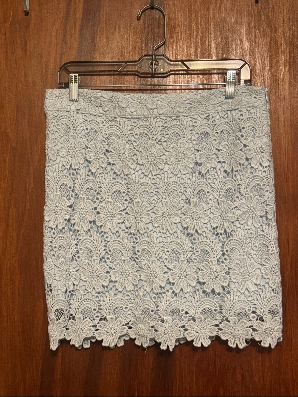 Forever 21 Y2K Floral Crochet Lace Mini Skirt Size Large